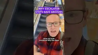What's the point of escalator grooves? @JulianOShea #Science #Shorts