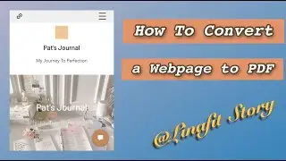 How to convert a web page to PDF