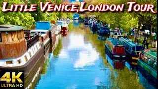 [4K] Little Venice London Boat Tour to Camden Market