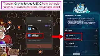 How to send Gravity USDC to EVMOS Network Metamask wallet