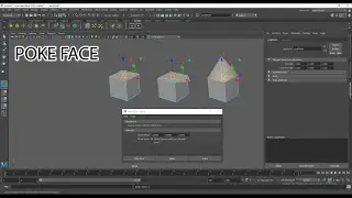 Autodesk Maya 2020, Poke Face