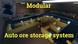 Refinery caves modular auto ore storage/sorting system