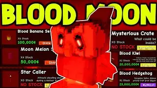 Playing Grow a garden with the bloodit Moon!