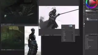 Digital painting ep 3. Necromancer, part 1