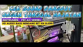 Cek Sound Dangdut Organ Tunggal [ Pecah Seribu Instrumen HD AUDIO BASS JEDUG SERASA LAGI HAJATAN