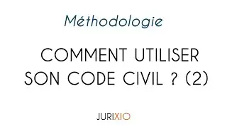 How to use your Civil Code properly? (2) - The Code plan