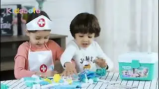 Medical Toy Kids Doctor Pretend Role Play Kit 44PCS Simulation Dentist Box Girls Educational Game