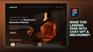 How I made landing page with Chat-GPT & Mid Journey.