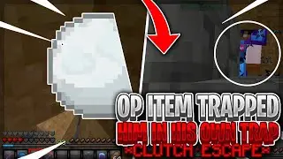 OP TELEPORT SNOWBALL TRAPS HIM IN HIS OWN BASE *CLUTCH ESCAPE* | Minecraft HCF
