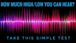 Human sound frequency test. Tell at which point you started and stoped hearing