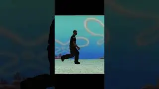 Officer Tenpenny trying to get a pizza from Spongebob