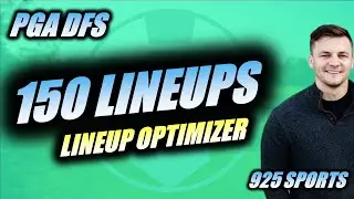 Max Entering in PGA DFS - 925 Sports Lineup Optimizer [150 Lineups]