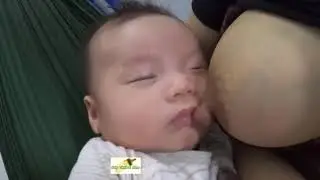 Mom eats fruits every day for breastfeeding baby to get healthier