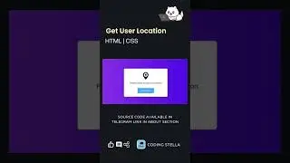 How to Get User Location | HTML CSS 