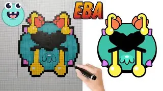 How to draw an EVA icon by cells || Brawl Stars | Brawl Stars