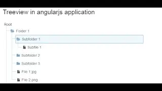 Treeview in AngularJS application