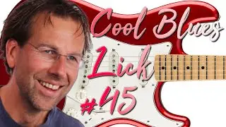 Cool Blues Guitar Lick in the key of D