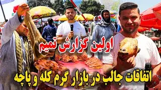 اولین گزارش تمیم٫ بازار گرم غذا های خیابانی٫ کله و پاچه در مندوی کابل