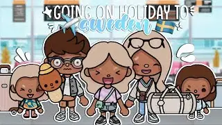 Going On Holiday To SWEDEN ✈️🇸🇪 | *with voice* | Toca Boca Family Roleplay