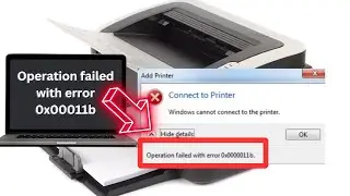 Operation failed error 0x0000011b | Printer error 0x0000011b - Latest Method