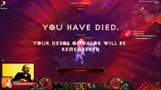 [Diablo 3] Kripparrian's level 60 Barb DIES! Hardcore inferno!