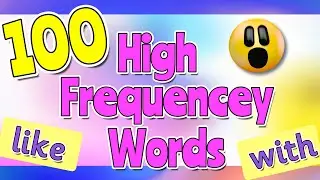 100 HIGH FREQUENCY WORDS | SIGHT WORDS | Reception Words #sightwords #highfrequencywords