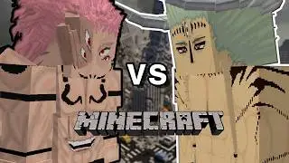 Sukuna (Player) vs Dabura in Minecraft | Jujutsu Awakening Addon 