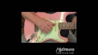 MyDream Partcaster Custom Built - Relic Pink over Black Gilmour