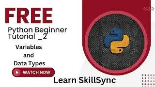 Python beginner tutorial #2 !  Variables and data types 