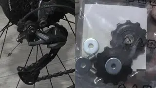 Replacing rollers on the rear derailleur Shimano ALTUS RD-M2000, 9 speeds