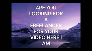 ARE YOU LOOKING FOR A FREE LANCER