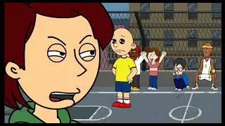 Extended Caillou pokes Rosie's eyes