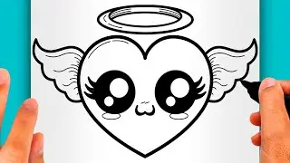 DISEGNI FACILI! COME DISEGNARE UN CUORE KAWAII (VIDEO DI DISEGNI)