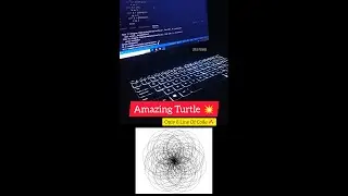 Turtle Graphics Tutorial | Best Turtle Graphics Code | Only 8 Line Of Code