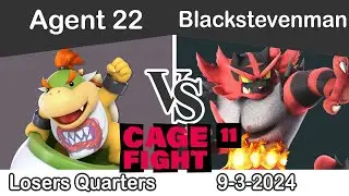 Cage Fight 11 -  Agent 22 (Bowser Jr) vs Blackstevenman (Incineroar) LQ - SSBU