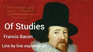 Of Studies by Francis Bacon | Intro Reading Explanation | Bengali @Literarysovan
