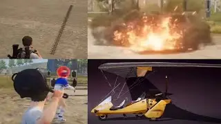 PUBG MOBILE: НОВЫЙ ТРАНСПОРТ "АЭРОПЛАН" | МЕТАНИЕ ХОЛОДНОГО ОРУЖИЯ | ШИПЫ