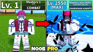 Beating Blox Fruits as Akaza! Lvl 0 to Max Lvl Full Demon v4 Awakening Noob to Pro in Blox Fruits!