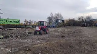 Упражнение разворот в ограниченном пространстве на тракторе кат. В (Т-25)