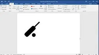How to insert Cricket symbol in word