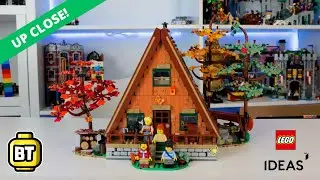 LEGO Ideas A-Frame Cabin up close