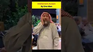 Different Azaan by one man😱 | Abuzar_99 | #islamicshorts #islam #azaan
