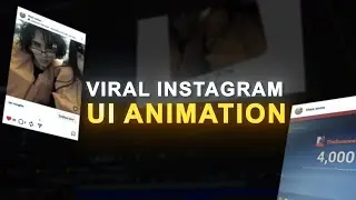 Viral Instagram Post UI Animation - After Effects Tutorial