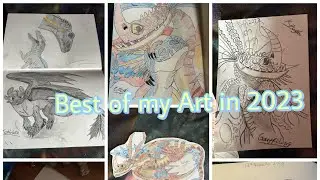 Reflecting on ALL my Best Artwork mixed Characters in Sketchbook and Paper! #artwork #httyd #artist