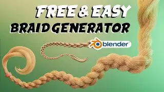 The Easiest Way to Create Braids in Blender (Free Curve to Braid Generator)
