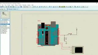 11. Serial Communication with Push button Arduino in Proteus