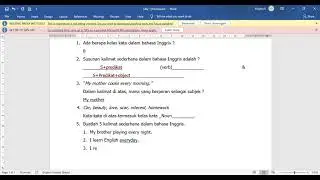 Kelas Bahasa Inggris Hari Kedua 