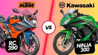 KTM RC 390 Vs Kawasaki Ninja 300 🔥🔥 Full Comparison ⚡⚡Engine Price Power Weight