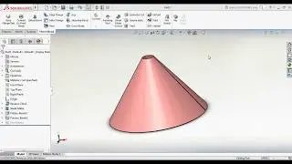 SolidWorks Tutorial - Sheet Metal Cone