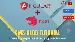 26. Installing Dependencies And Designing Admin Panel